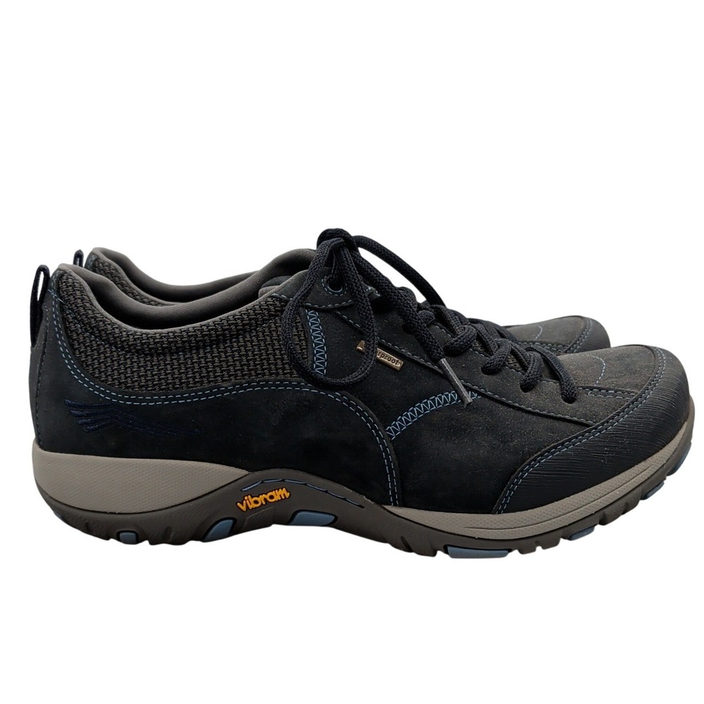 Dansko Paisley Navy Milled Nubuck Waterproof Walking Shoes Vibram Womens 41